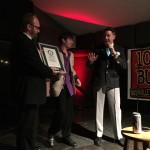 Official GUINNESS WORLD RECORDS Adjudicator Michael Empric awards the plaque to Chad Riden and DJ Buckley on April 15, 2015
